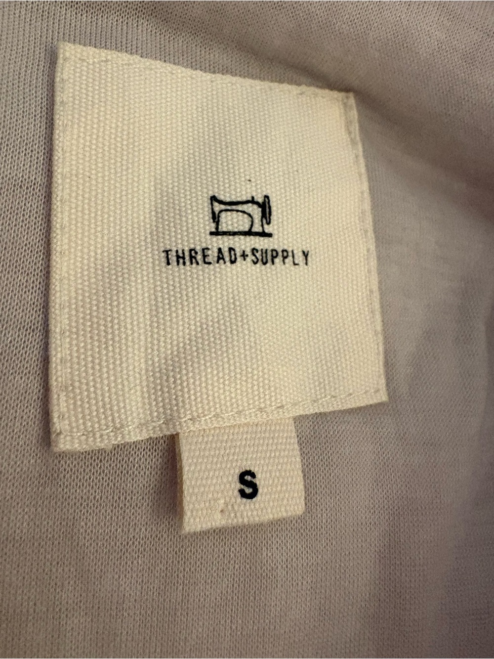 Thread & Supply Cream Sherpa Vest with Tan Corduroy Accents - Picture 7 of 8